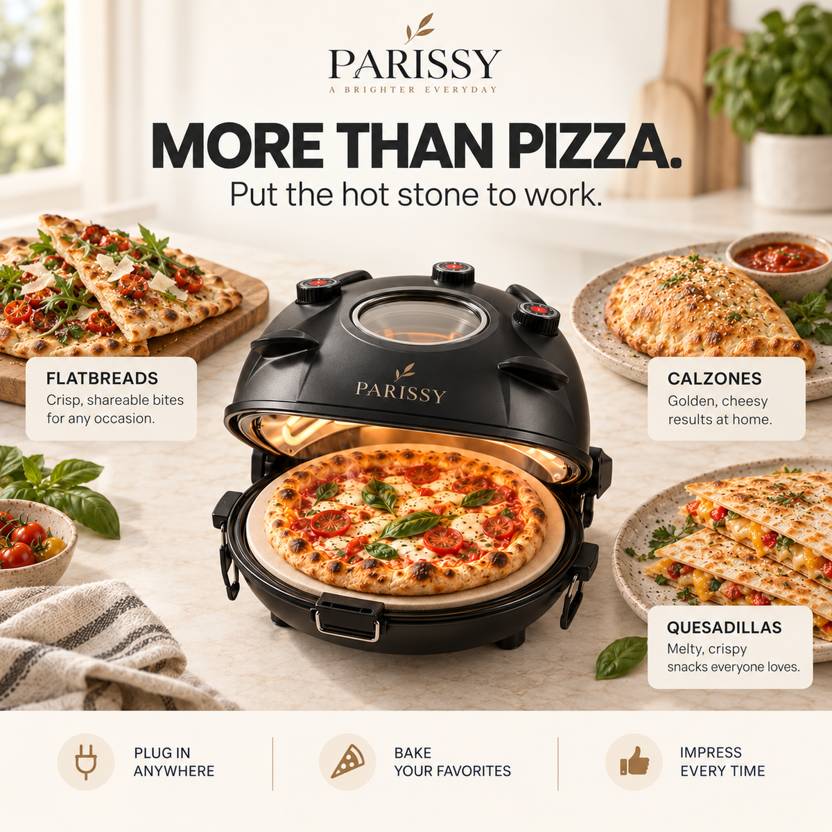 Piezano by Parissy™ - Home Pizza Oven