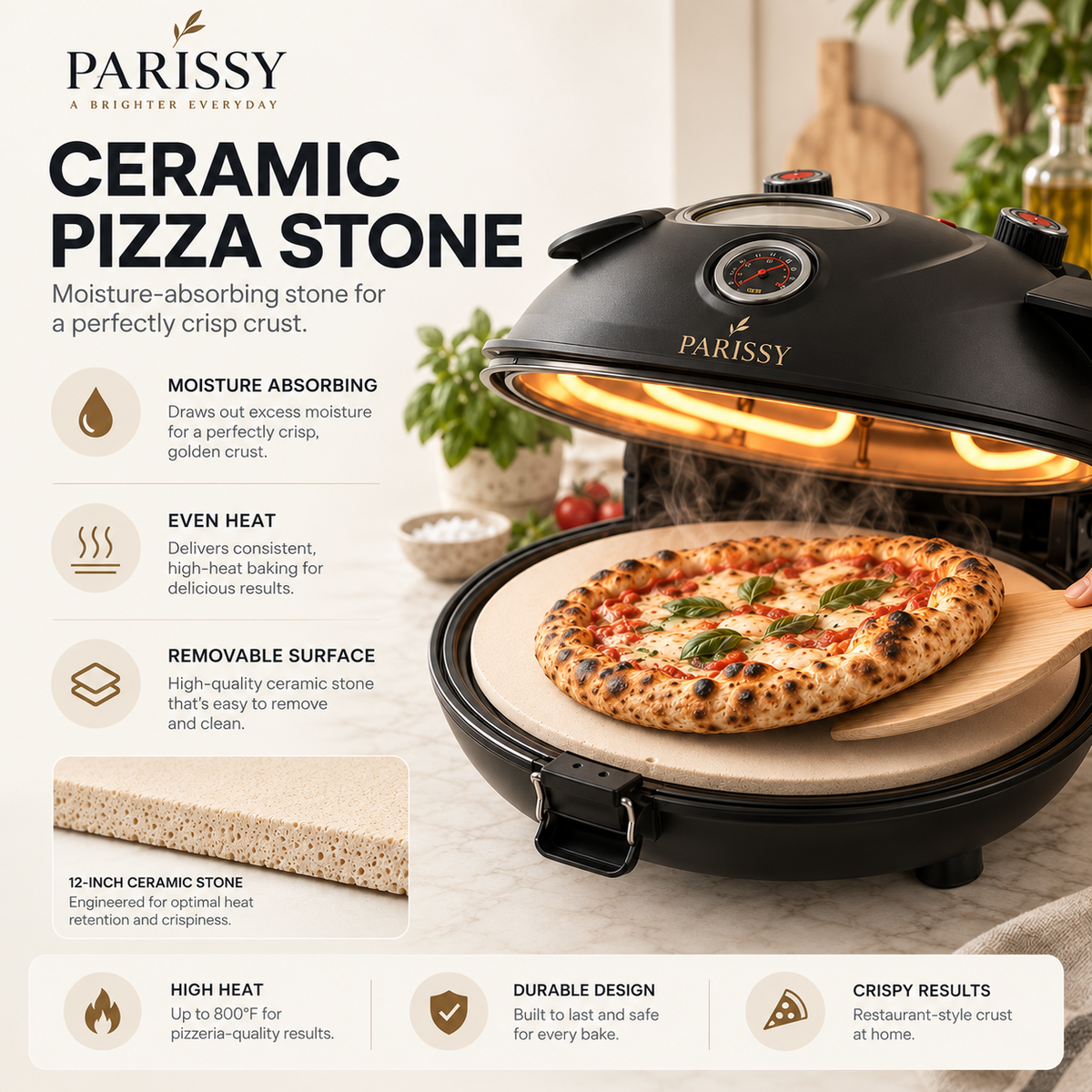 Piezano by Parissy™ - Home Pizza Oven